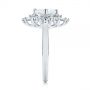  Platinum Platinum Custom Vintage Style Asscher Diamond Engagement Ring - Side View -  104398 - Thumbnail