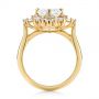 18k Yellow Gold Custom Vintage Style Asscher Diamond Engagement Ring - Front View -  104398 - Thumbnail