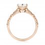 18k Rose Gold 18k Rose Gold Custom Vintage Style Diamond Engagement Ring - Front View -  103460 - Thumbnail