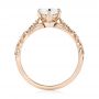 14k Rose Gold 14k Rose Gold Custom Vintage Style Diamond Engagement Ring - Front View -  103460 - Thumbnail