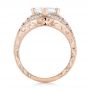14k Rose Gold 14k Rose Gold Custom Vintage Style Diamond Engagement Ring - Front View -  104784 - Thumbnail