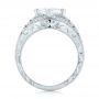  Platinum Platinum Custom Vintage Style Diamond Engagement Ring - Front View -  104784 - Thumbnail