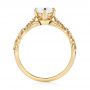 14k Yellow Gold 14k Yellow Gold Custom Vintage Style Diamond Engagement Ring - Front View -  103460 - Thumbnail