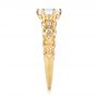 14k Yellow Gold 14k Yellow Gold Custom Vintage Style Diamond Engagement Ring - Side View -  103460 - Thumbnail