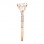 14k Rose Gold 14k Rose Gold Custom White Sapphire And Diamond Engagement Ring - Side View -  103211 - Thumbnail