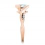 14k Rose Gold 14k Rose Gold Custom Wrapped Diamond Engagement Ring - Side View -  102146 - Thumbnail