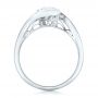  Platinum Custom Wrapped Diamond Engagement Ring - Front View -  102376 - Thumbnail