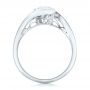 18k White Gold 18k White Gold Custom Wrapped Diamond Engagement Ring - Front View -  102376 - Thumbnail