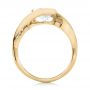 18k Yellow Gold 18k Yellow Gold Custom Wrapped Diamond Engagement Ring - Front View -  102146 - Thumbnail