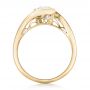 14k Yellow Gold 14k Yellow Gold Custom Wrapped Diamond Engagement Ring - Front View -  102376 - Thumbnail