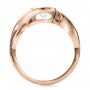 14k Rose Gold 14k Rose Gold Custom Wrapped Diamond Solitaire Engagement Ring - Front View -  100595 - Thumbnail