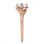 18k Rose Gold 18k Rose Gold Custom Wrapped Shank Engagement Ring - Side View -  1295 - Thumbnail