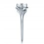  Platinum Platinum Custom Wrapped Shank Engagement Ring - Side View -  1295 - Thumbnail