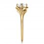 14k Yellow Gold 14k Yellow Gold Custom Wrapped Shank Engagement Ring - Side View -  1295 - Thumbnail
