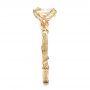 14k Yellow Gold 14k Yellow Gold Custom Yellow Diamond And Organic Vine Engagement Ring - Side View -  101228 - Thumbnail