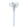  Platinum Platinum Custom Diamond Cluster Engagement Ring - Side View -  104052 - Thumbnail