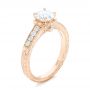 14k Rose Gold 14k Rose Gold Custom Diamond Engagement Ring - Three-Quarter View -  102471 - Thumbnail