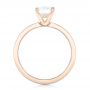 18k Rose Gold 18k Rose Gold Custom Diamond Engagement Ring - Front View -  102381 - Thumbnail