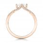 14k Rose Gold 14k Rose Gold Custom Diamond Engagement Ring - Front View -  102412 - Thumbnail