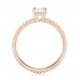 14k Rose Gold 14k Rose Gold Custom Diamond Engagement Ring - Front View -  103228 - Thumbnail