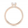 14k Rose Gold 14k Rose Gold Custom Diamond Engagement Ring - Front View -  103228 - Thumbnail