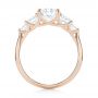 18k Rose Gold 18k Rose Gold Custom Diamond Engagement Ring - Front View -  103406 - Thumbnail