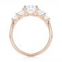 18k Rose Gold 18k Rose Gold Custom Diamond Engagement Ring - Front View -  103406 - Thumbnail