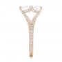 14k Rose Gold 14k Rose Gold Custom Diamond Engagement Ring - Side View -  102412 - Thumbnail