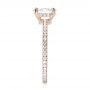 18k Rose Gold 18k Rose Gold Custom Diamond Engagement Ring - Side View -  103228 - Thumbnail