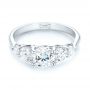 18k White Gold 18k White Gold Custom Diamond Engagement Ring - Flat View -  103406 - Thumbnail