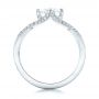 14k White Gold 14k White Gold Custom Diamond Engagement Ring - Front View -  102412 - Thumbnail