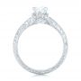 14k White Gold 14k White Gold Custom Diamond Engagement Ring - Front View -  102471 - Thumbnail