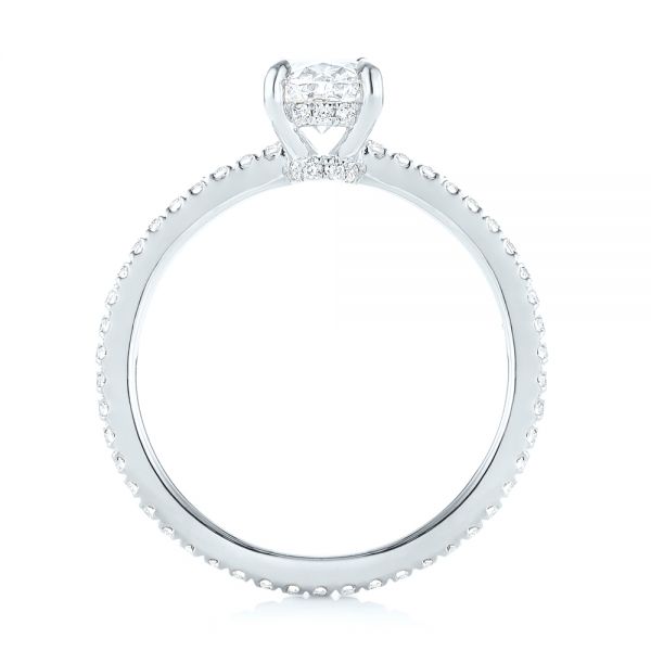 Platinum Platinum Custom Diamond Engagement Ring - Front View - 103228