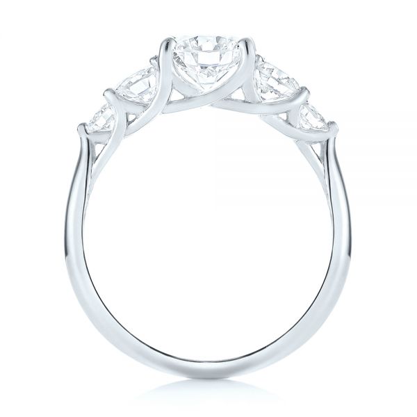 Platinum Platinum Custom Diamond Engagement Ring - Front View - 103406