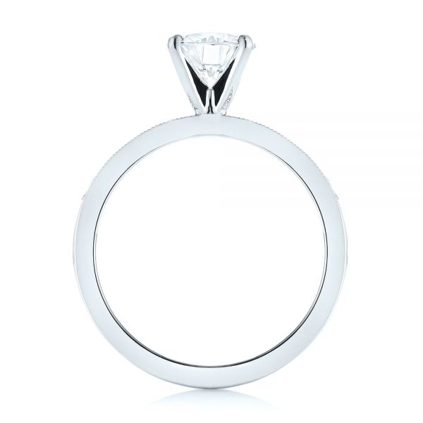 Platinum Platinum Custom Diamond Engagement Ring - Front View - 103480