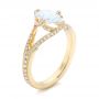 14k Yellow Gold 14k Yellow Gold Custom Diamond Engagement Ring - Three-Quarter View -  102412 - Thumbnail