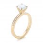 18k Yellow Gold 18k Yellow Gold Custom Diamond Engagement Ring - Three-Quarter View -  103480 - Thumbnail