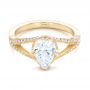 14k Yellow Gold 14k Yellow Gold Custom Diamond Engagement Ring - Flat View -  102412 - Thumbnail