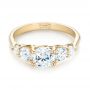 14k Yellow Gold Custom Diamond Engagement Ring - Flat View -  103406 - Thumbnail