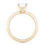 18k Yellow Gold Custom Diamond Engagement Ring - Front View -  102381 - Thumbnail