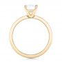 18k Yellow Gold Custom Diamond Engagement Ring - Front View -  102381 - Thumbnail