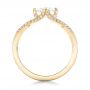 18k Yellow Gold Custom Diamond Engagement Ring - Front View -  102412 - Thumbnail