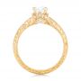 18k Yellow Gold Custom Diamond Engagement Ring - Front View -  102471 - Thumbnail