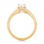 18k Yellow Gold Custom Diamond Engagement Ring - Front View -  102471 - Thumbnail
