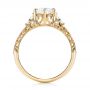 14k Yellow Gold Custom Diamond Engagement Ring - Front View -  103227 - Thumbnail