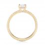 14k Yellow Gold Custom Diamond Engagement Ring - Front View -  103228 - Thumbnail