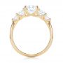 14k Yellow Gold Custom Diamond Engagement Ring - Front View -  103406 - Thumbnail