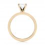 14k Yellow Gold Custom Diamond Engagement Ring - Front View -  103480 - Thumbnail