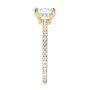 14k Yellow Gold Custom Diamond Engagement Ring - Side View -  103228 - Thumbnail