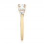 14k Yellow Gold Custom Diamond Engagement Ring - Side View -  103406 - Thumbnail